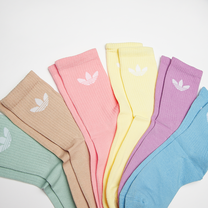 adidas Originals 6 PACK - Trefoil Cushion Crew Socks wielokolorowy 32445 2