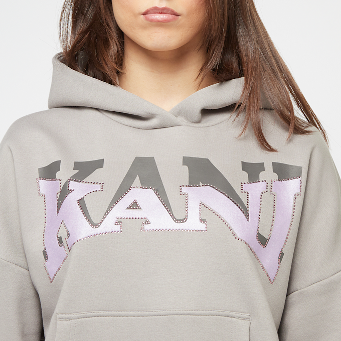 Karl Kani Woven Signature Glitter Oversized Hoodie szary 41314 3
