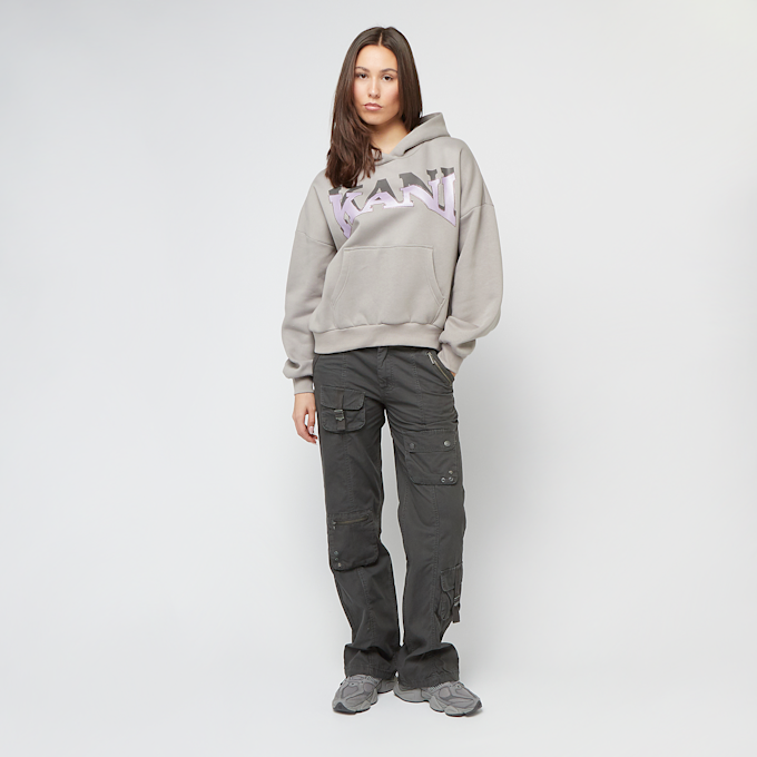 Karl Kani Woven Signature Glitter Oversized Hoodie szary 41314 4