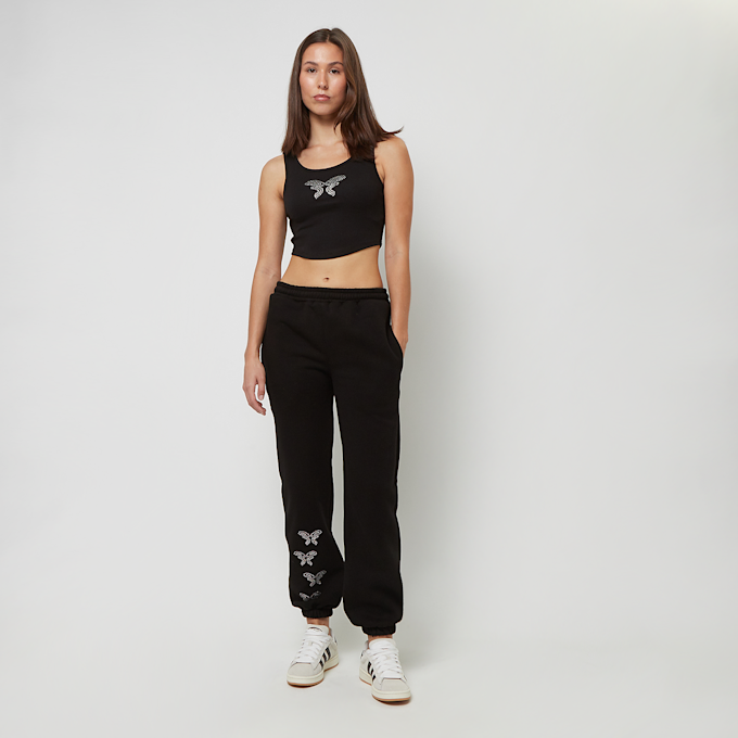 Felicious Cropped Tanktop Rhinestones schwarz 29681 4