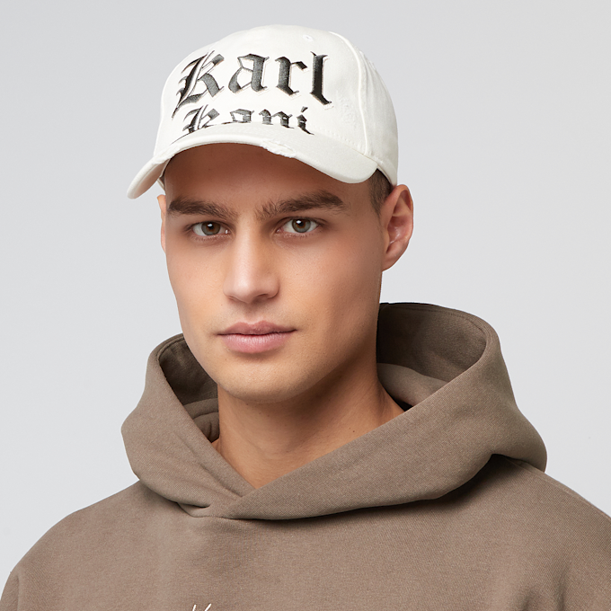 Karl Kani Old English Distress Baseball Cap bege 41494 5