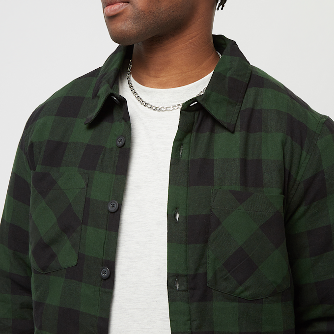 Urban Classics Padded Check Flannel Shirt grün 29784 3