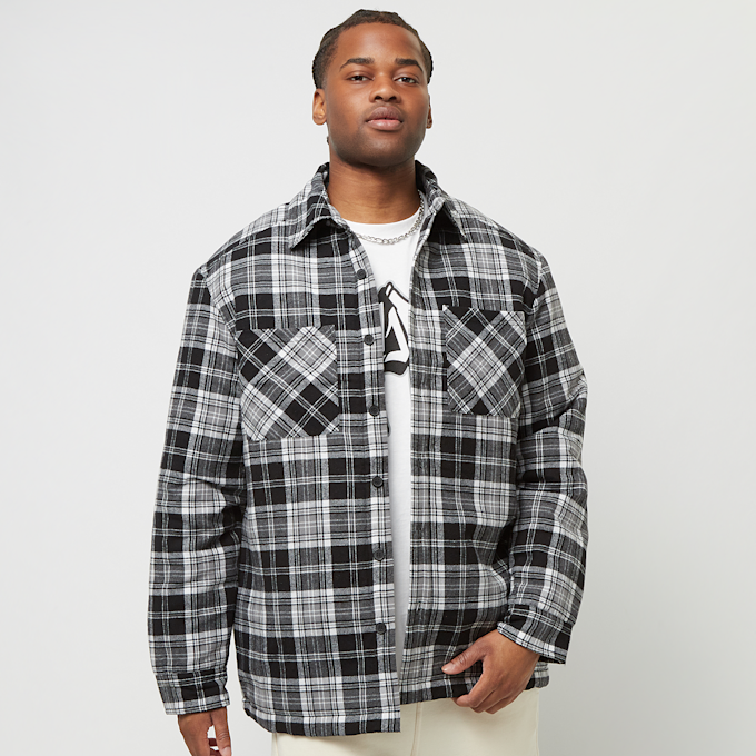 Urban Classics Padded Checked Shirt Jacket noir 29788 1