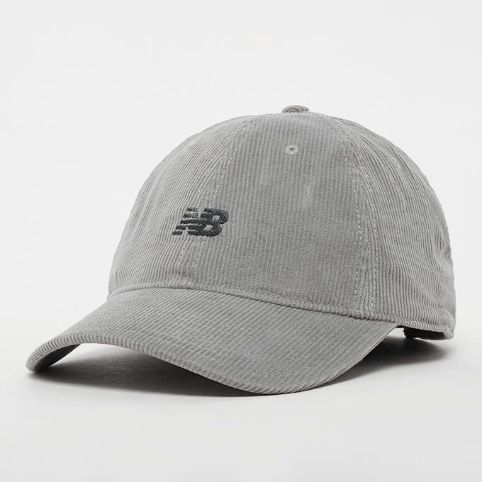 New Balance 6 Panel Washed Corduroy Hat Grau 32809 1