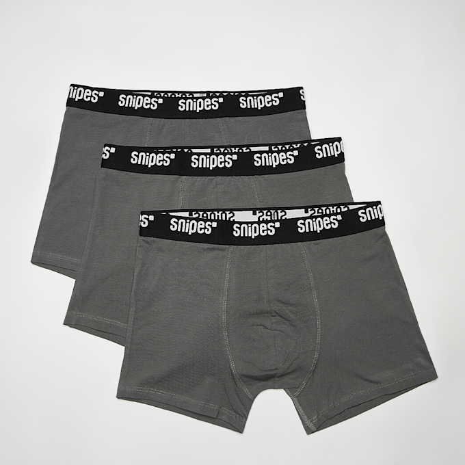 SNIPES 3 PACK - Black Tape Boxershorts szary 32931 1