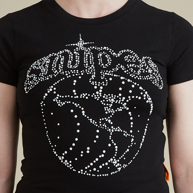 SNIPES Globe Studs Baby Tee crna 33024 3