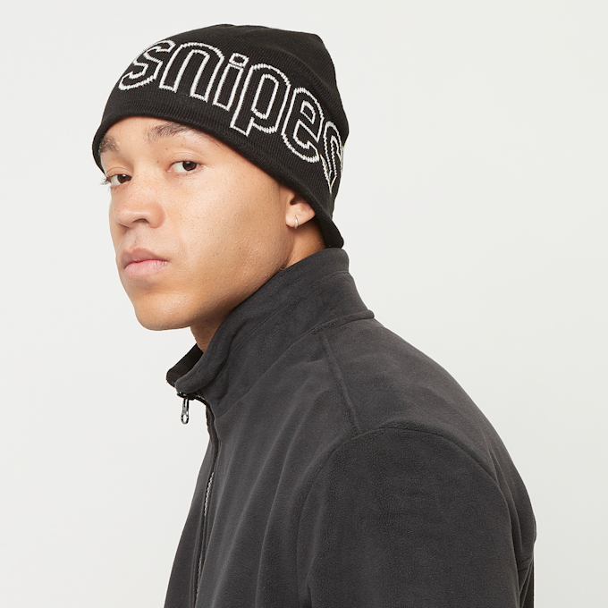 SNIPES Outline Logo Essential Skully Beanie czarny 33048 4