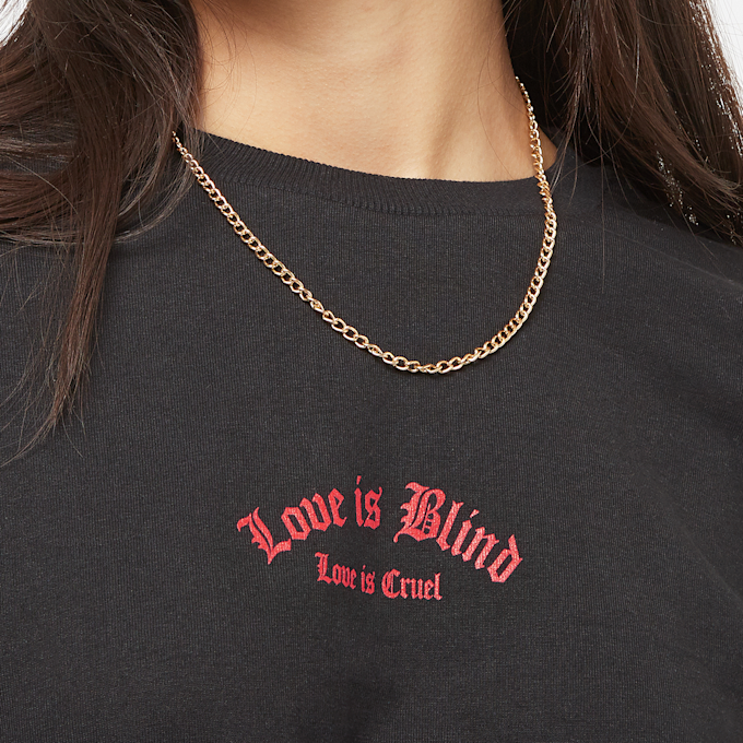 Miss Tee Love Is Blind Tee crna 33172 3