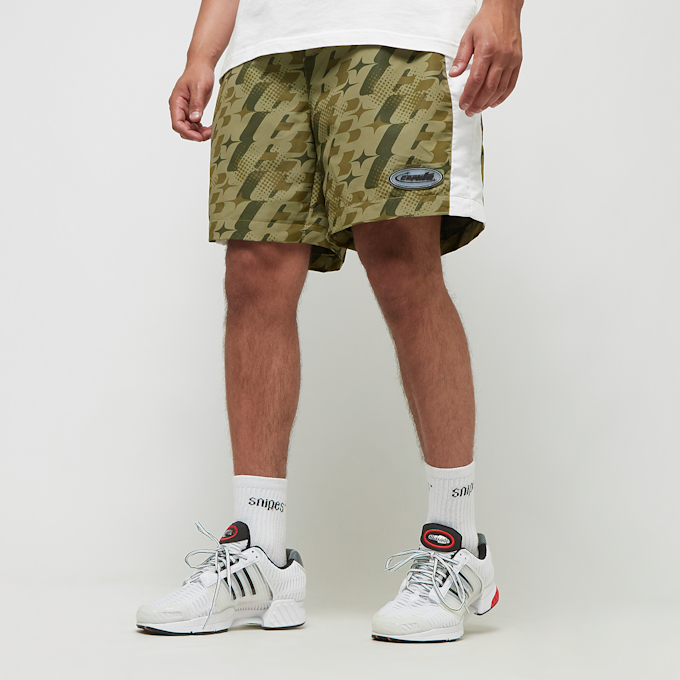 Capacité Logo Rubber Badge Colorblocked Track Shorts camuflado 33365 1