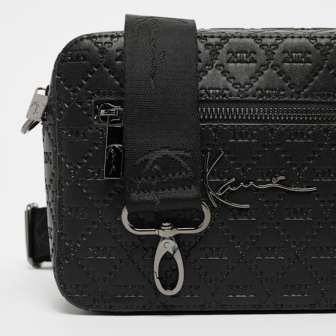 Karl Kani Signature Monogram All Over Print P Leather Messenger Bag Schwarz 45557 4