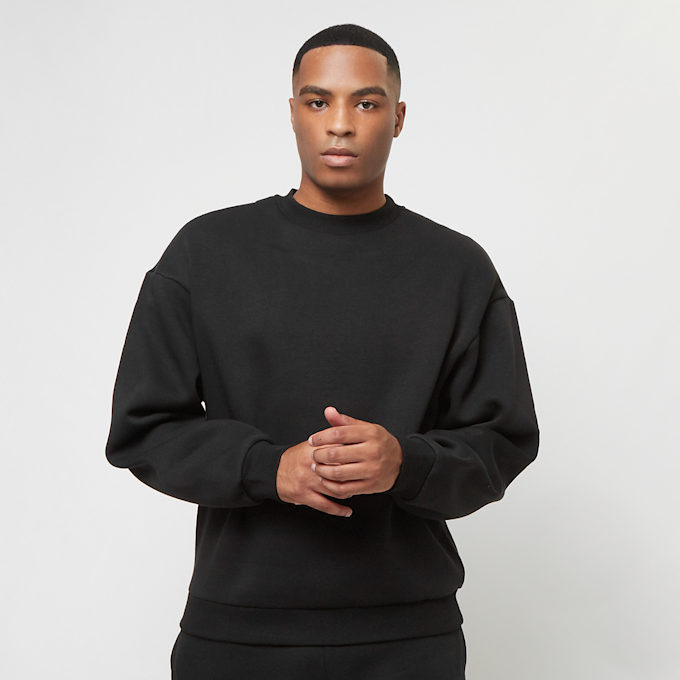 Urban Classics Fluffy Crewneck whitesand noir 40705 1