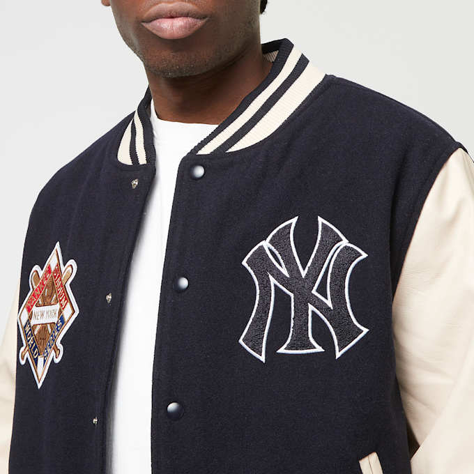 New Era New York Yankees MLB Patch Navy Varsity Jacket blau 45610 3