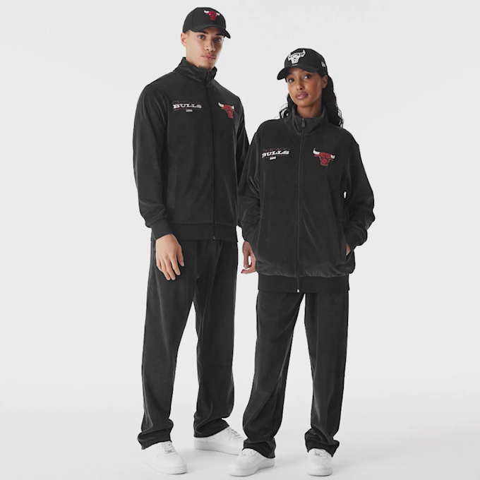 New Era Chicago Bulls NBA Lifestyle Velours Trackjacket negro 47020 5