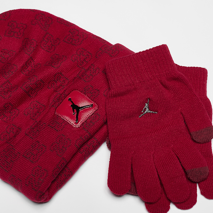 Nike   Jan Monogram Beanie Set (2 Piece) czerwony 45826 3