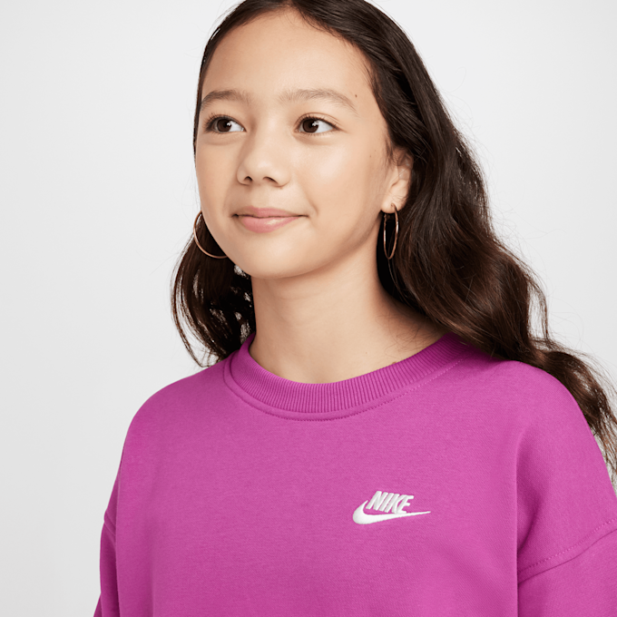 Nike Sportswear Club Fleece Oversized Crew Rosa 42140 3