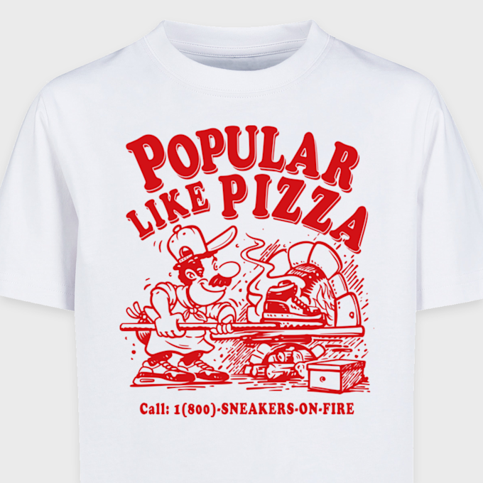 Mister Tee - Kids Like Pizza Tee biały 41704 3