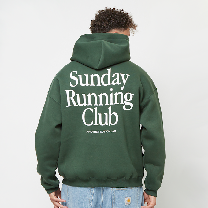 Another Cotton Lab Sunday Running Club Oversized Hoodie verde 40215 1
