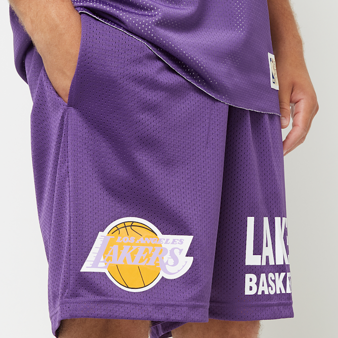 Mitchell & Ness NBA Gameday Mesh 7" Shorts Vintage Logo La Lakers morado 40240 4