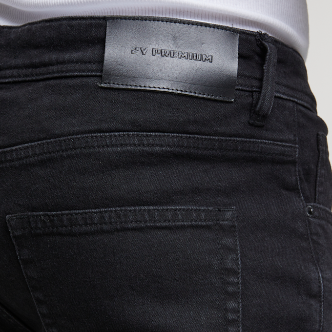 2Y STUDIOS Oscar Ripped Slim Fit Jeans preto 40442 4