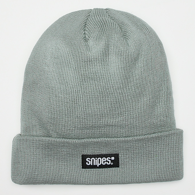 SNIPES Woven Basic Logo Beanie grijs 40588 1