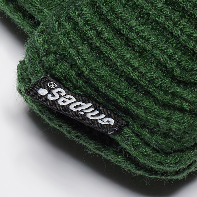 SNIPES Woven Flag Label Basic Fisherman Beanie dark green zelena 40593 3