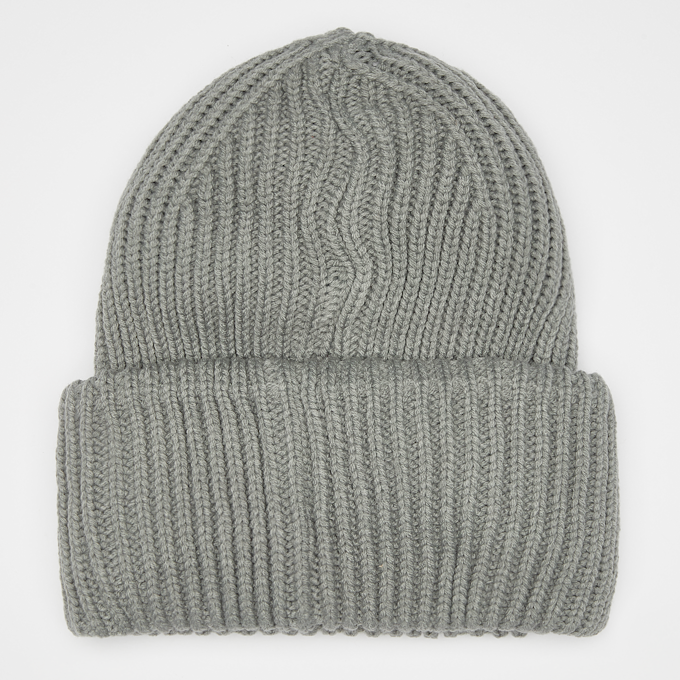 SNIPES Woven Logo Knit Beanie grijs 40589 2