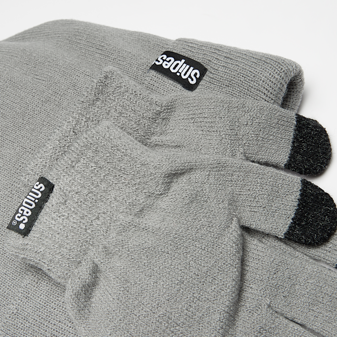 SNIPES Woven Label Basic Junior Knit Set grey gris 40590 3