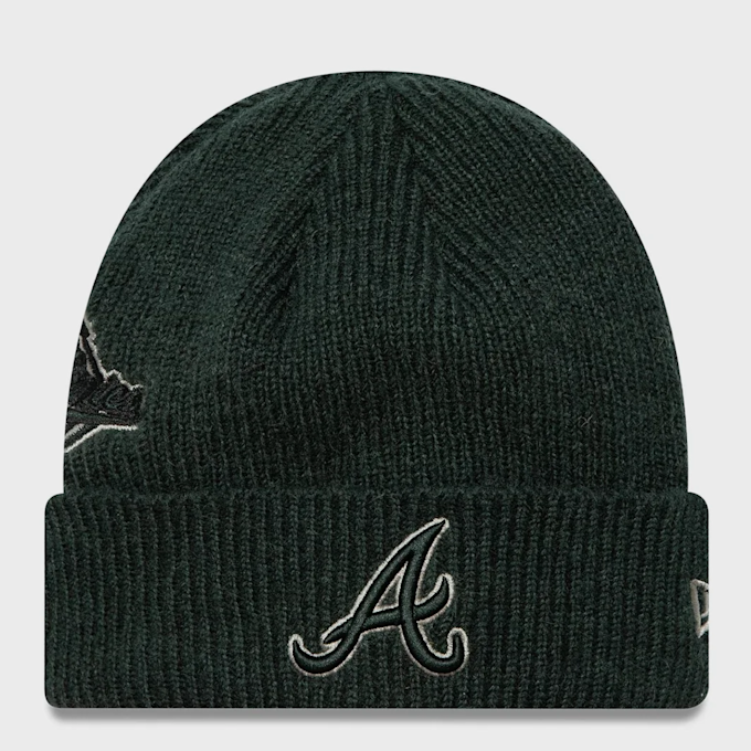 New Era Beanie WS Patch MLB Atlanta Braves verde 41503 1