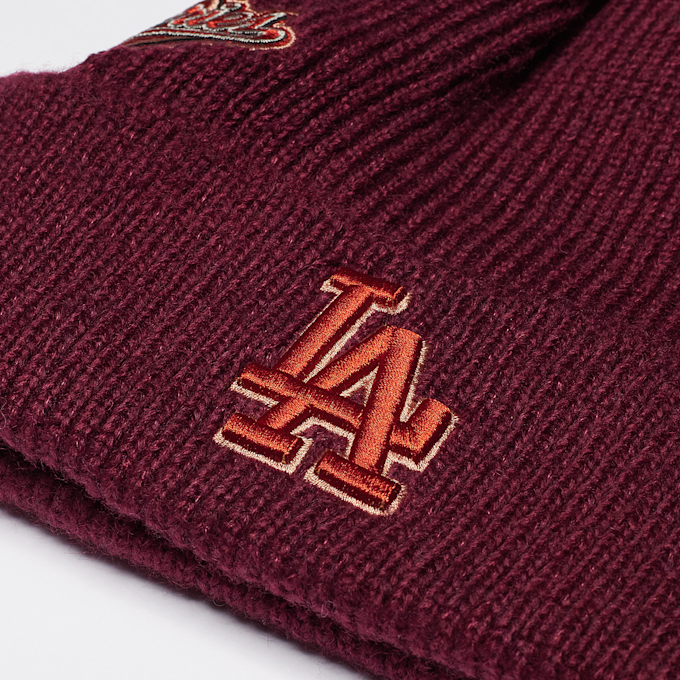 New Era Beanie WS Patch MLB Los Angeles Dodgers rosso 41504 3