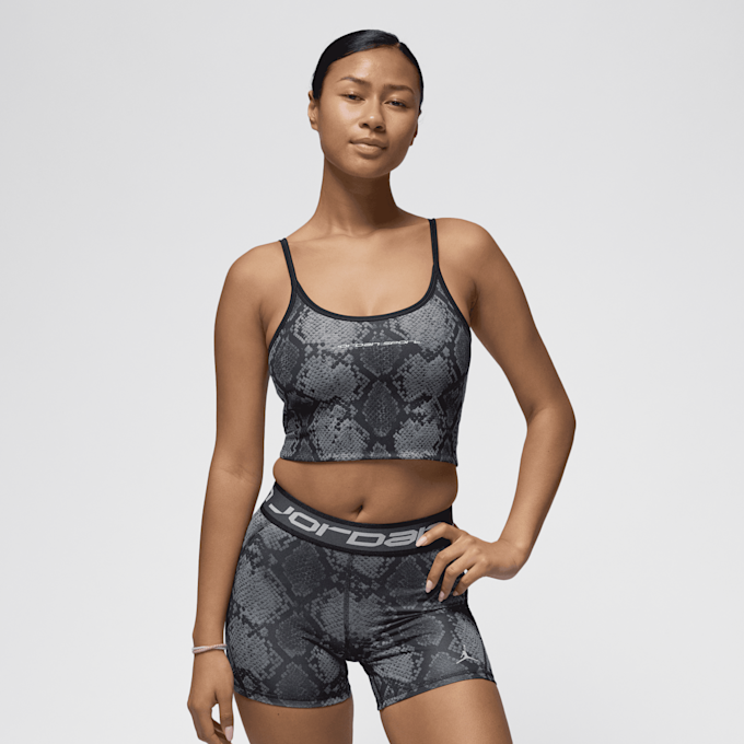 Jordan Sport All Over Print Cropped Tanktop zwart 42177 1