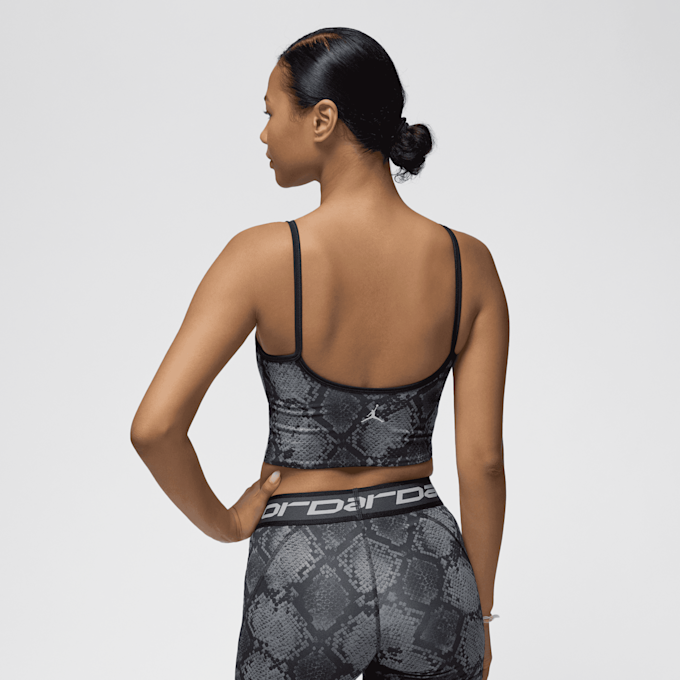 Jordan Sport All Over Print Cropped Tanktop zwart 42177 2