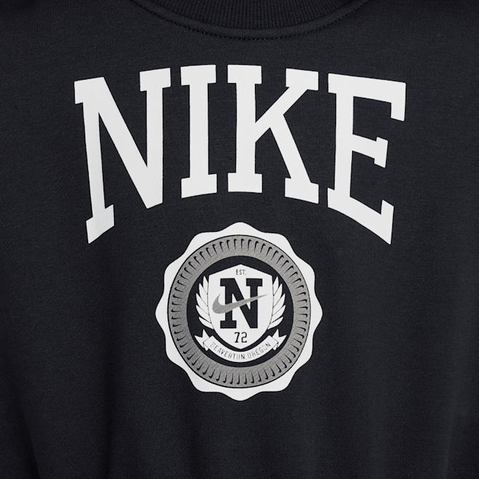 Nike   Sportswear Club French Terry Boxy Crew Graphics Star czarny 42333 3