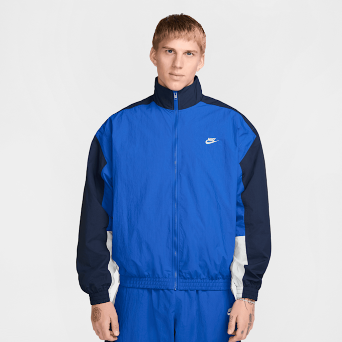 Nike   Club Woven Oversized Track Jacket niebieski 42659 1