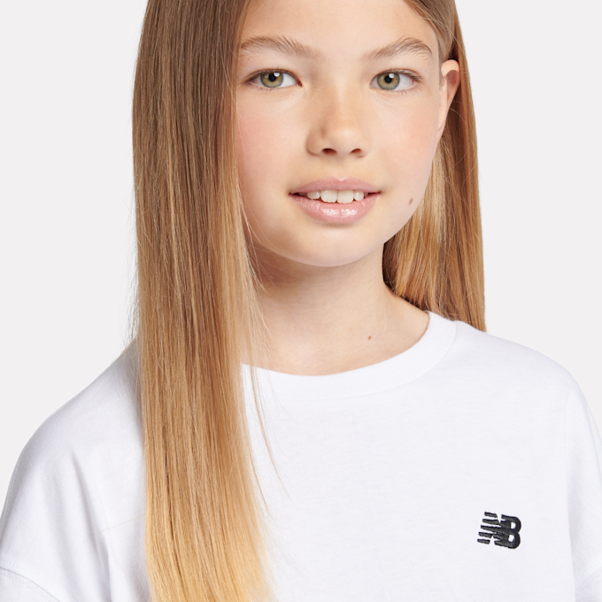 New Balance Jersey Small Logo Tee bianco 45240 3