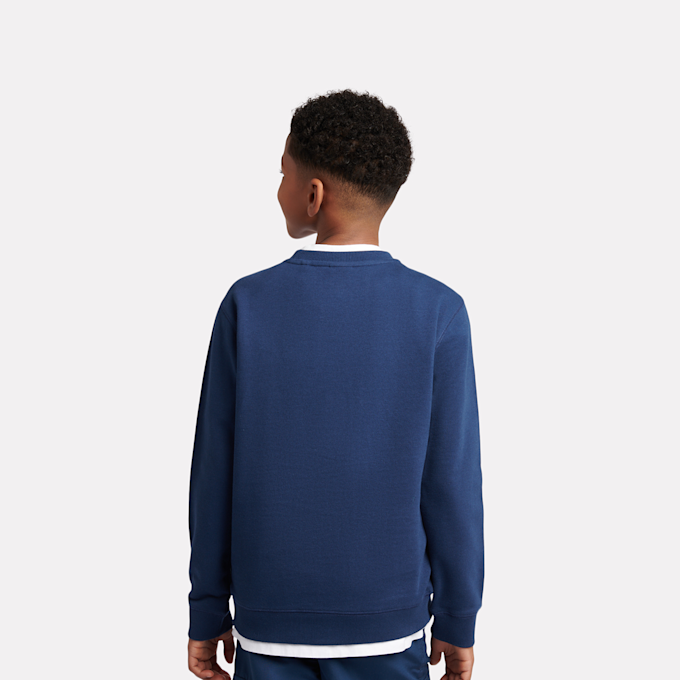 New Balance French Terry Small Logo Crew plava 45257 2