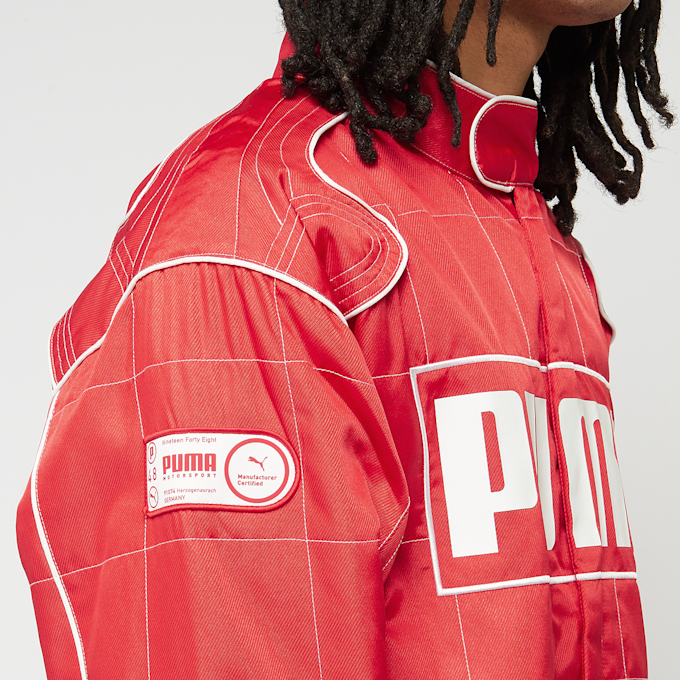 PUMA Archive Seasonal Relaxed Racer Jacket czerwony 44980 4