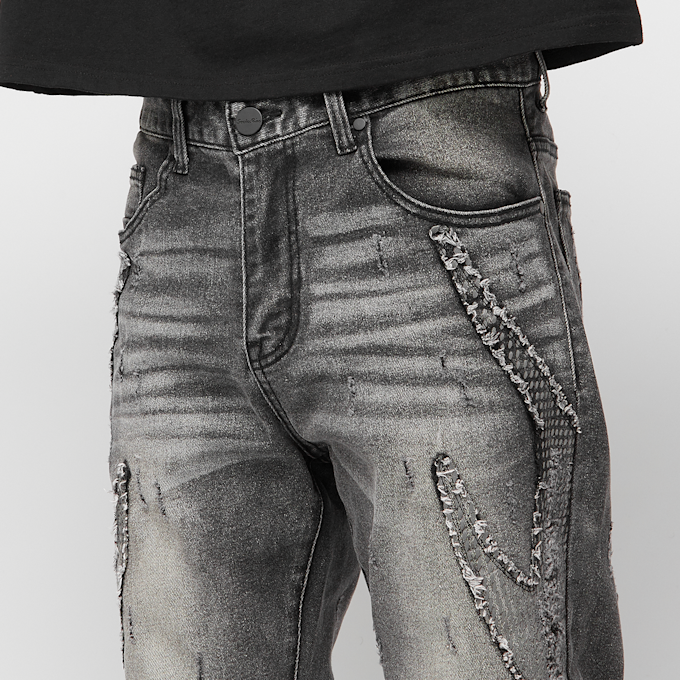 Smoke Rise Fashion Jeans Nero 45350 4