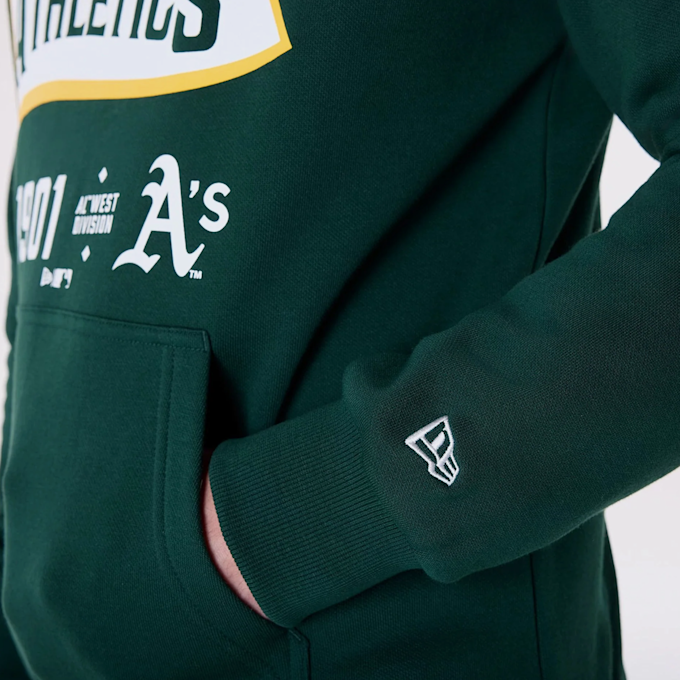 New Era MLB Pennant Graphic Hoodie Oakland Athletics verde 45540 4