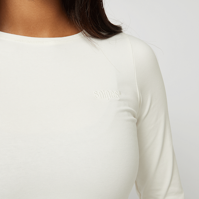 SNIPES Small Logo Essential Longsleeve blanc 45589 3