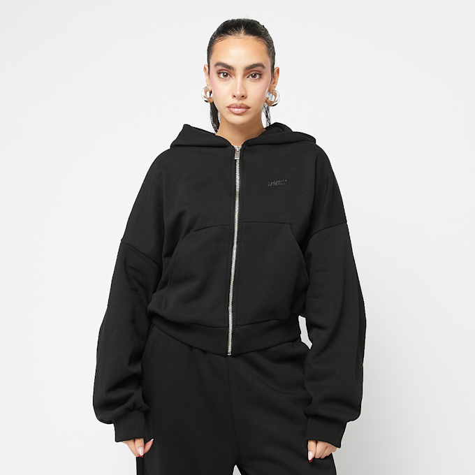 SNIPES Small Logo Essential Oversized Zip Hoodie noir 45590 1