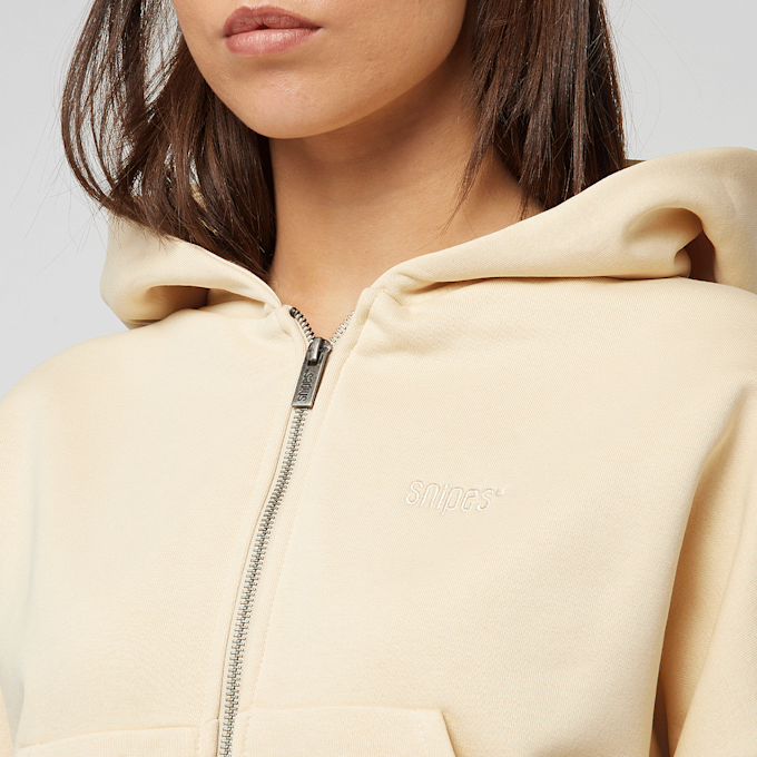 SNIPES Small Logo Essential Oversized Zip Hoodie beige 45591 3