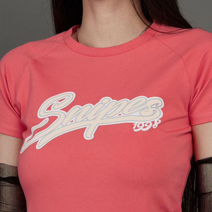 SNIPES Snipes Varsity Raglan Tight Tee vermelho 45595 3