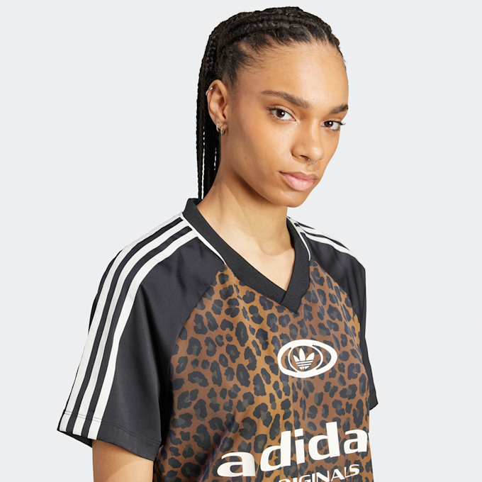 adidas Originals Satin Football Jersey brun 45849 3