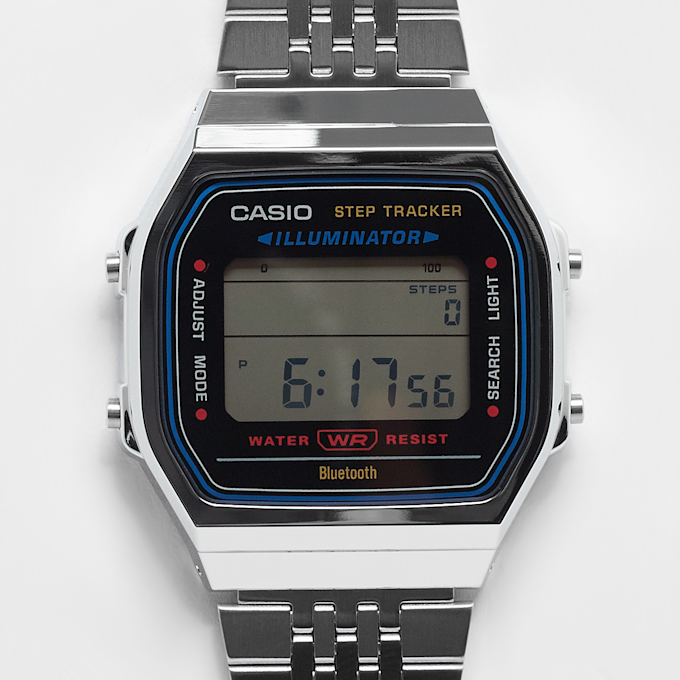 CASIO Casio Vintage ABL-100WE-1AEF argento 46125 1