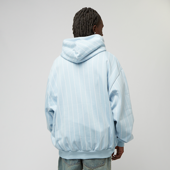 Karl Kani Signature Logo Pinstripe Oversized Hoodie Blu 46112 2