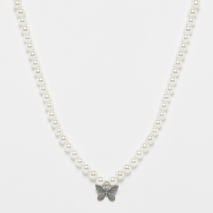 fainz 925 Butterfly Pearl Chain prateado 46242 1