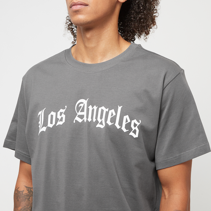 Mister Tee Los Angeles Wording Tee szary 46354 3