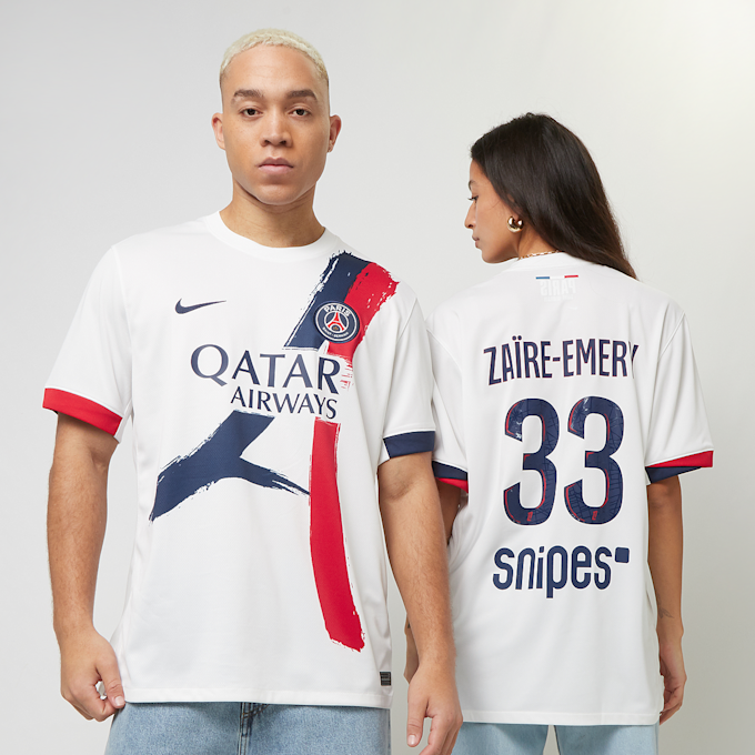 Nike   Zaïre-Emery / No. 33 / PSG Nike Away Stadium 2024/25&nbsp; branco 47123 1