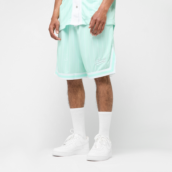 Karl Kani Small Varsity Logo Pinstripe Mesh Shorts niebieski 47363 1