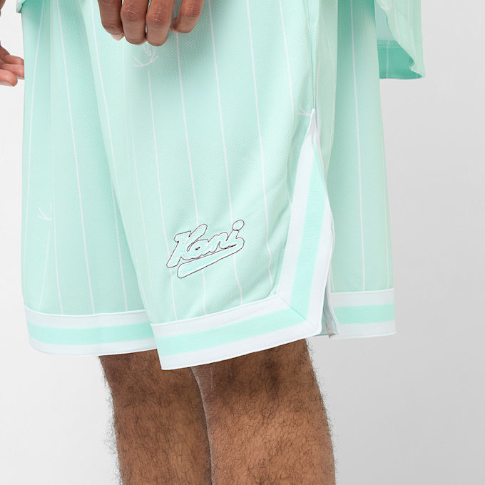 Karl Kani Small Varsity Logo Pinstripe Mesh Shorts azul 47363 3